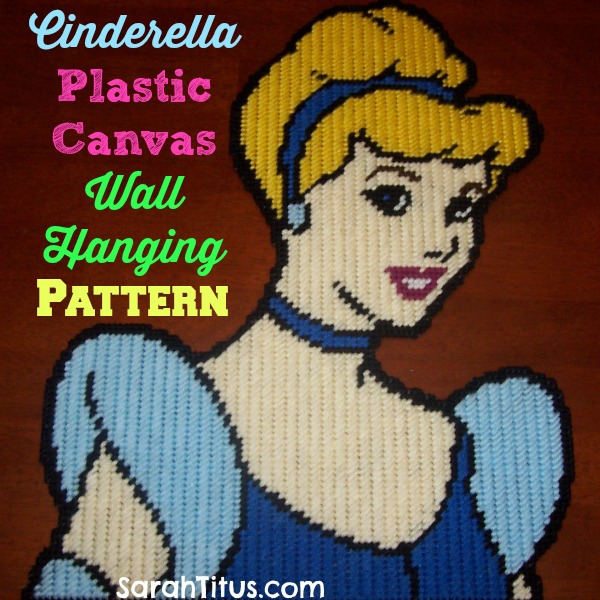 Disney Princess Cinderella Plastic Canvas Pattern Wall Hanging Sarah