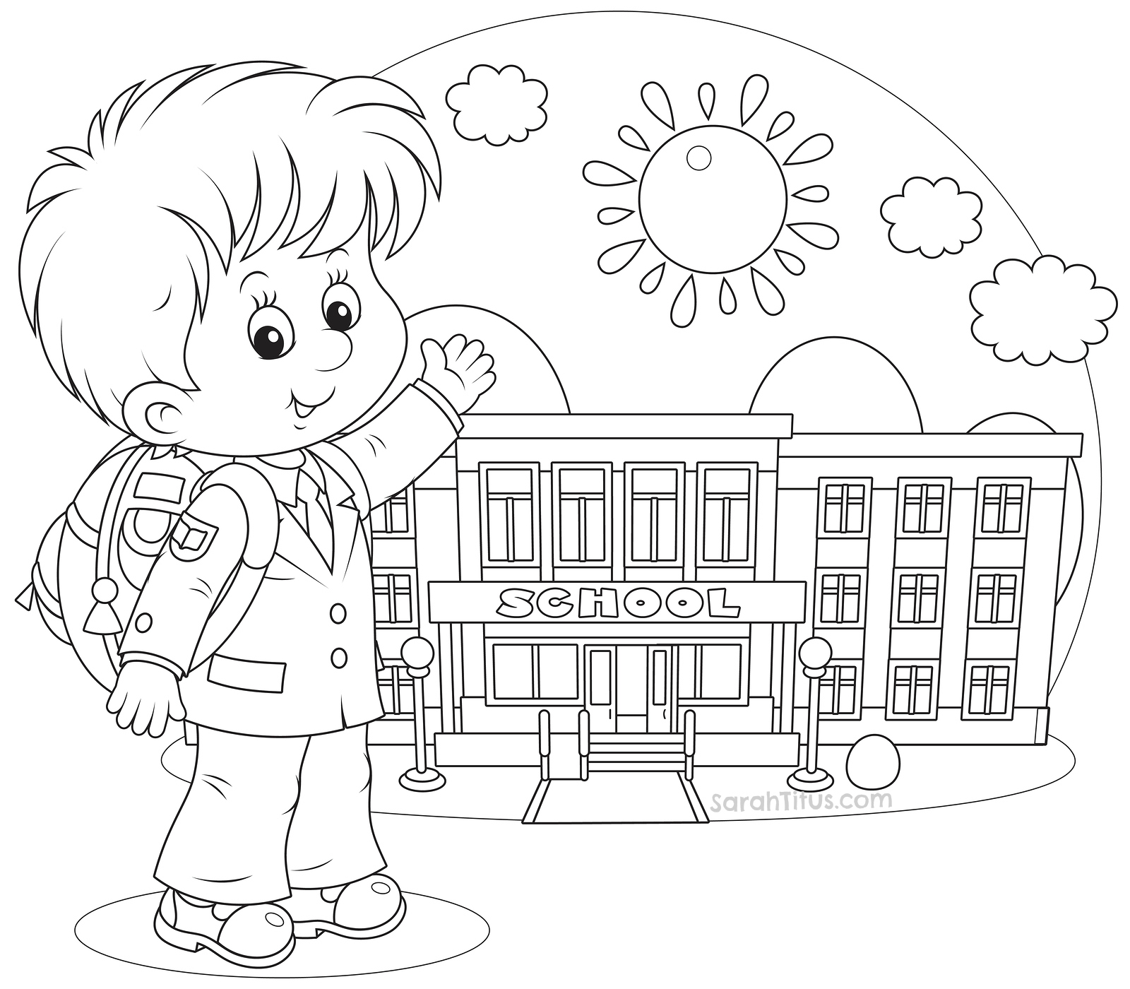 Back to School Coloring Pages Sarah Titus