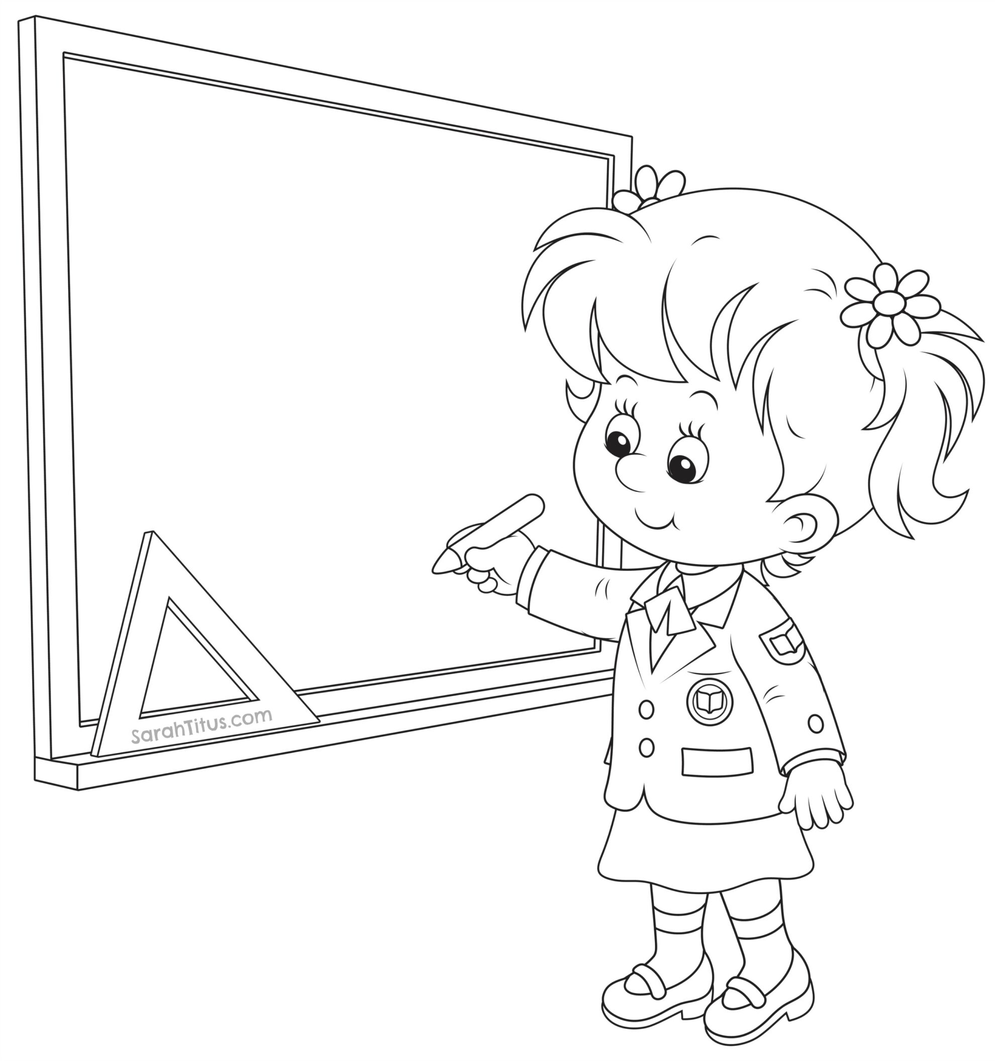 Back to School Coloring Pages - Sarah Titus