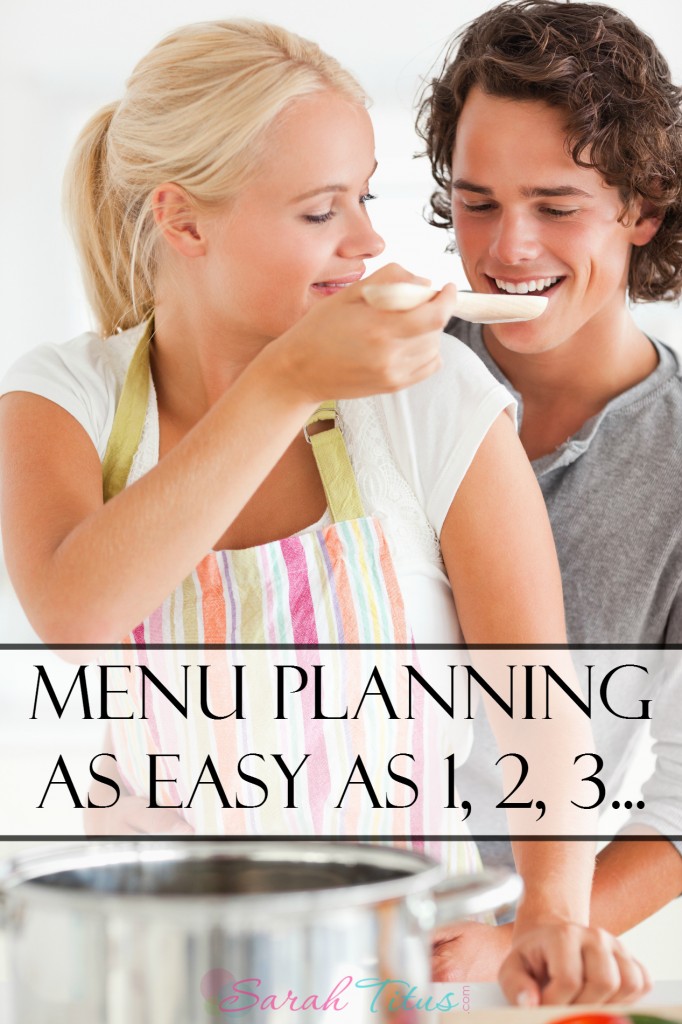 Menu Planning as Easy as 1, 2, 3... Sarah Titus