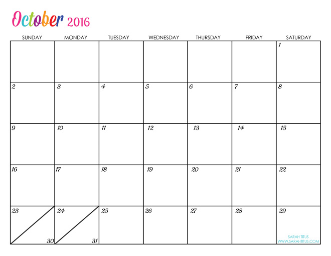 custom editable free printable 2016 calendars titus fillable calendar october 2015