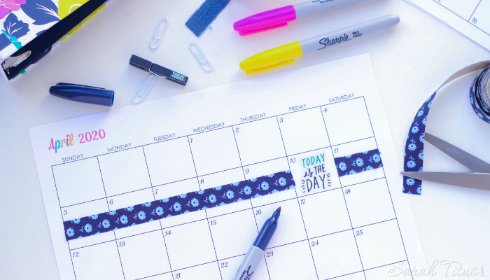 Custom Editable 2020 Free Printable Calendars - Sarah Titus