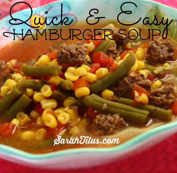 hamburger veggie soup recipe