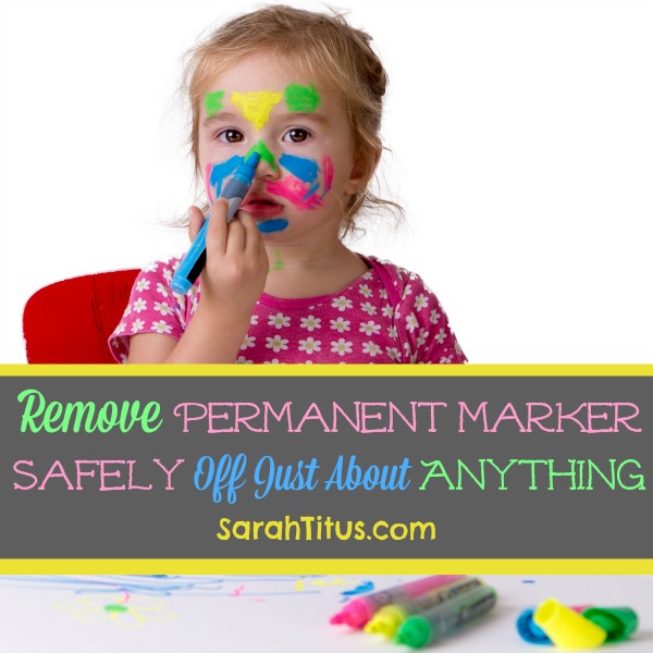 Here's how to remove permanent marker safely off just about anything!