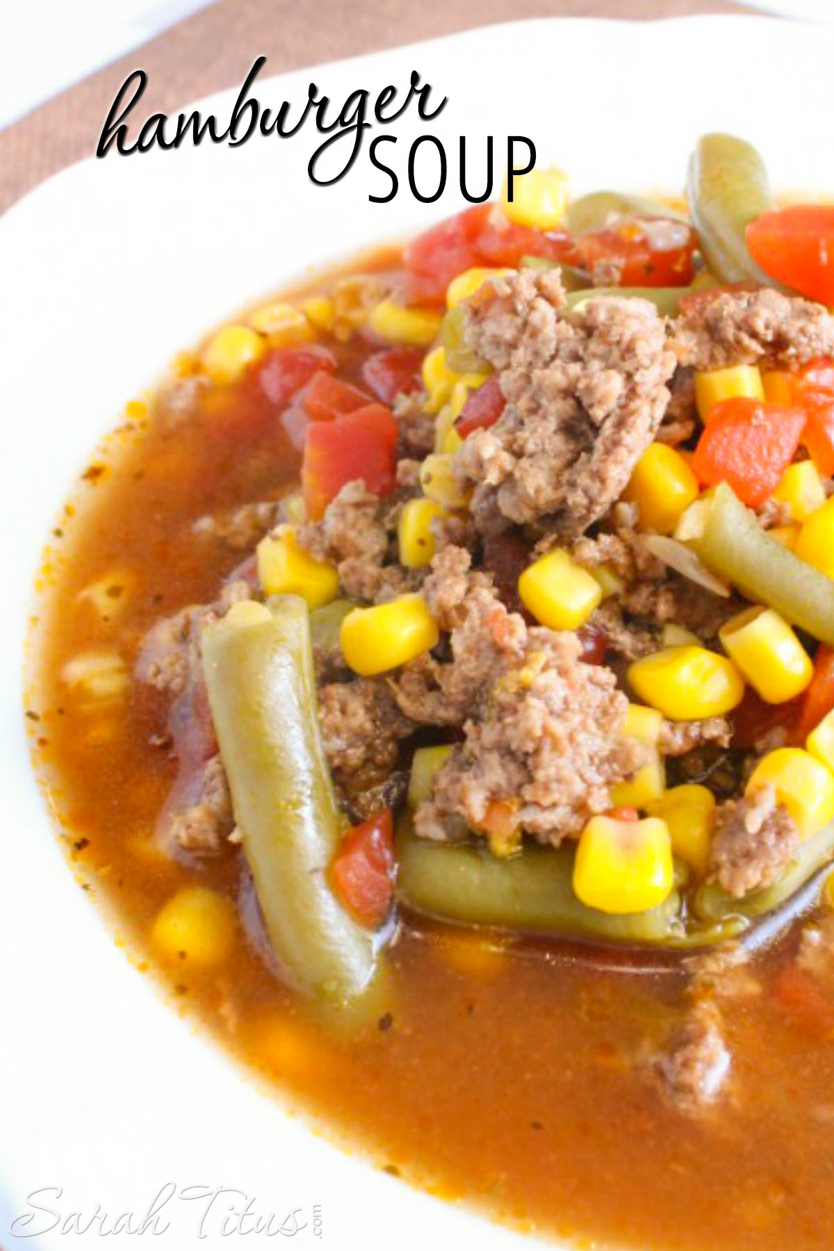 One of our family's favorite go-to meals, this quick & easy hamburger veggie soup is sure to put smiles on faces and warmth in tummies!