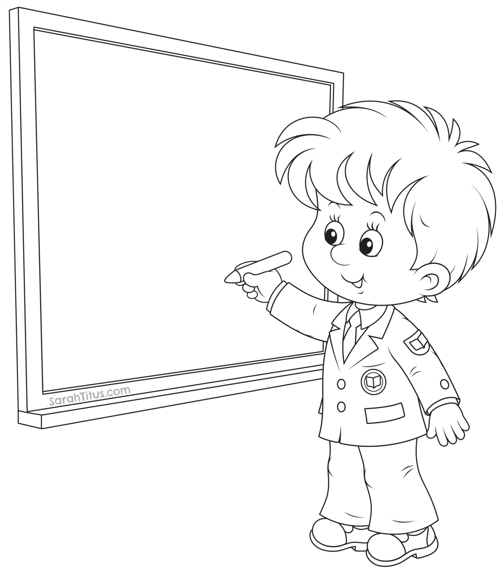 kindergarten coloring pages back to school