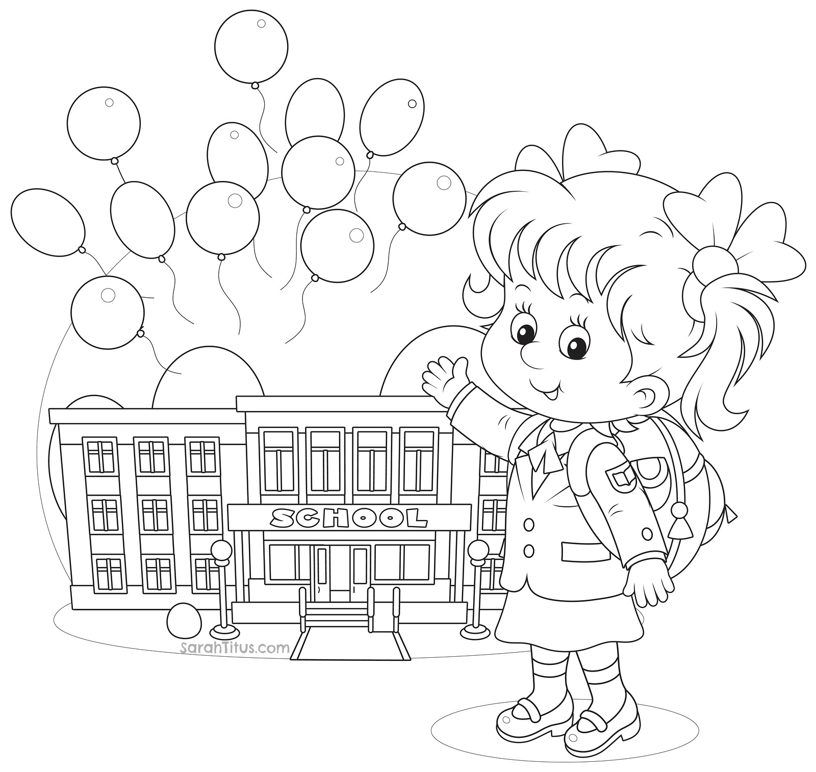 Back to School Coloring Pages Sarah Titus