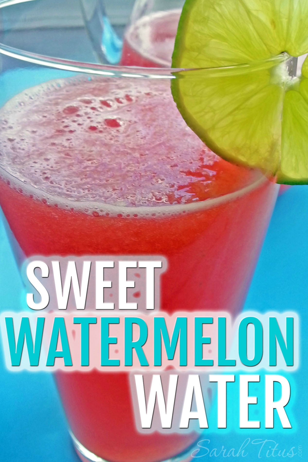This watermelon water is my kids favorite! So tasty. Add some watermelon melon balls or freeze watermelon juice to give it more of a pop at your next party!