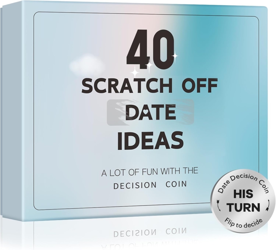 Scratch off date night ideas cards for couples fun Valentine’s Day gift under $10