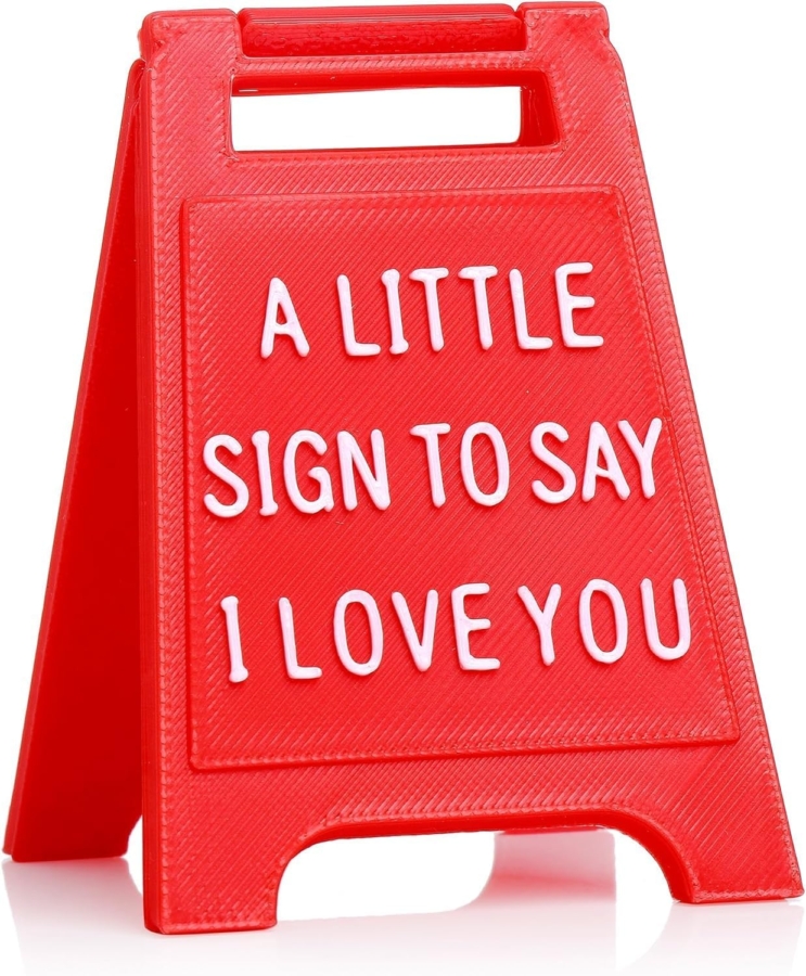 Small I love you sign desk decor Valentine’s Day gift for him under $10