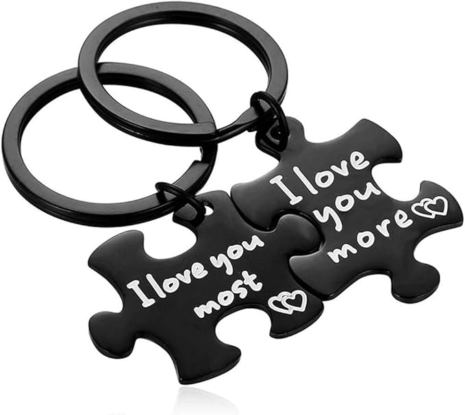 Couples puzzle keychain set better together Valentine’s Day gift for him under $10