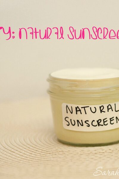 Summer is almost here and that means lots of sunshine. Protect your skin naturally with this DIY Natural Sunscreen.