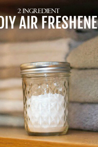 Making your own DIY Air Freshener could not be any easier. This recipe only calls for 2 ingredients and is really a powerful mixture that will help tame those stubborn smells.