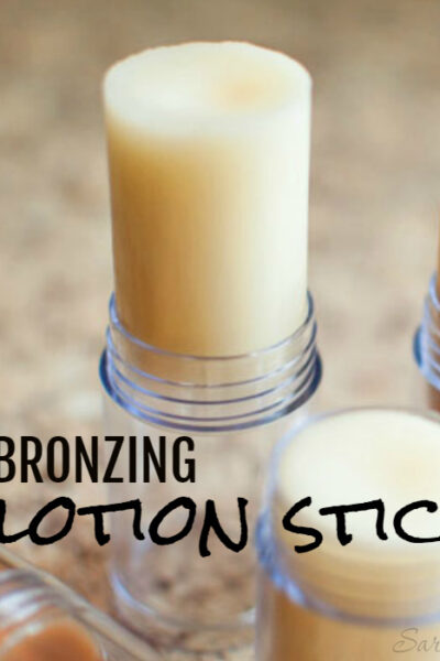 Want a beautiful summer glow without all the chemicals? Try a DIY bronzing lotion stick! They give you that pretty summery glow with just the right amount of moisture.