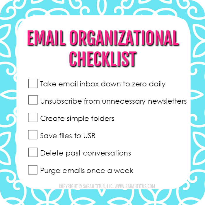 How to Organize Emails Sarah Titus