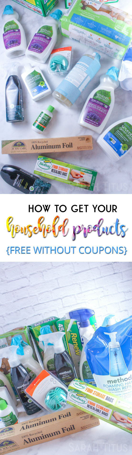 You can spend the rest of your life paying for household products OR you can learn how to get all your household products free! Come along as I teach you my secret ways!