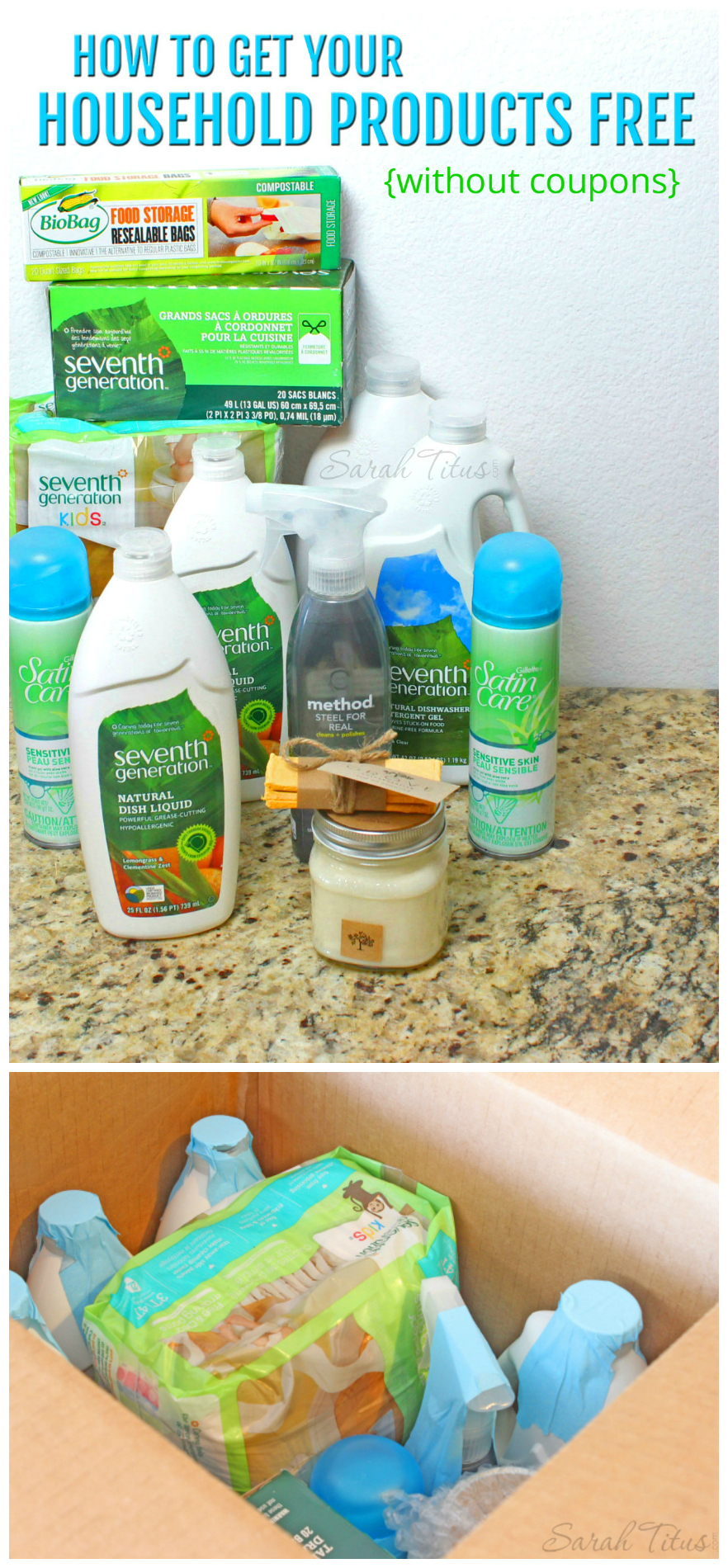 You can spend the rest of your life paying for household products OR you can learn how to get all your household products free! Come along as I teach you my secret ways!