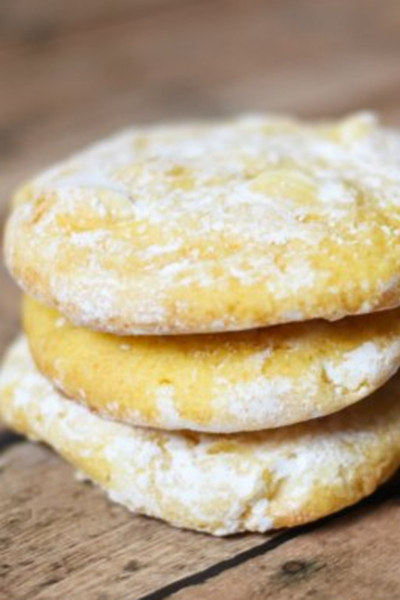 5 Ingredient Lemon White Chocolate Cookies