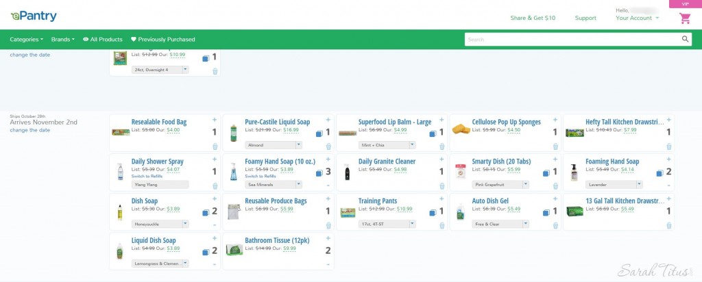 Your ePantry Dashboard