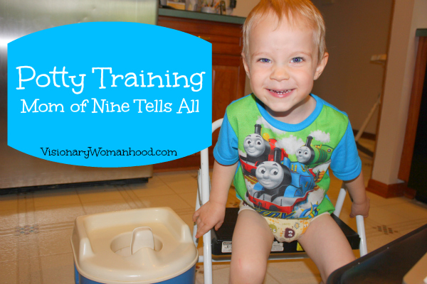 Wow! You know if she potty trained 9 kids she has some great tips!