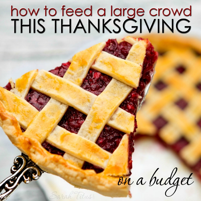 How to Feed a Large Crowd This Thanksgiving on a Budget - Sarah Titus