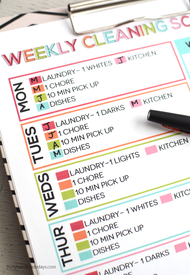 Cleaning can be overwhelming and take hours, so I love the idea of a daily "10 minute pick up"!