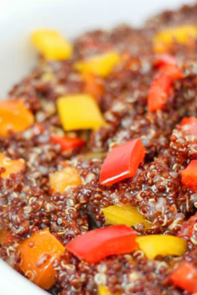 Sweet & Tangy Red Quinoa Salad