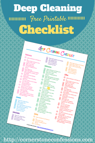 A great list to deep clean some of the spots you may have forgotten around your home!