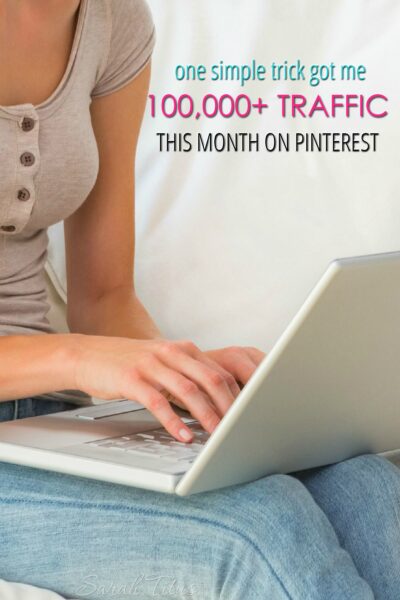 The proof is in the pudding, right?! So, here's my screenshots as I share with you how this one simple trick got me 100,000+ traffic this month on Pinterest