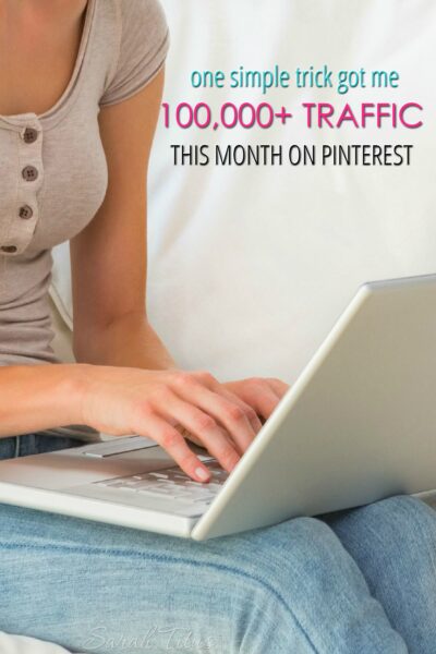 The proof is in the pudding, right?! So, here's my screenshots as I share with you how this one simple trick got me 100,000+ traffic this month on Pinterest