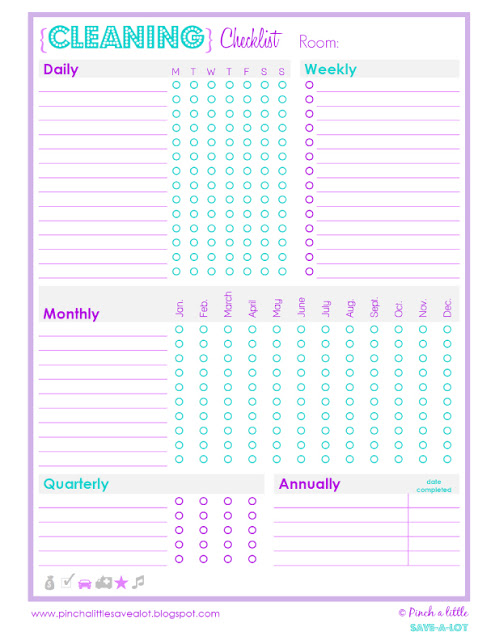 the best free printable cleaning checklists - sarah titus