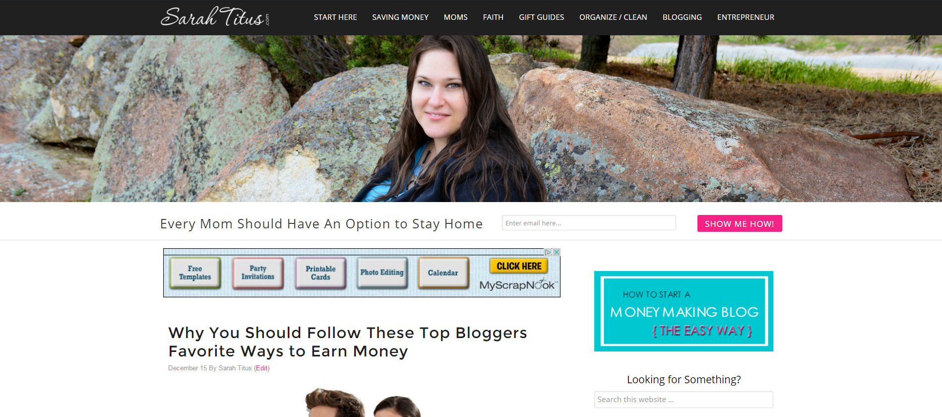 Happy Birthday! Free Gift and Winner Announced Sarah Titus site screenshot