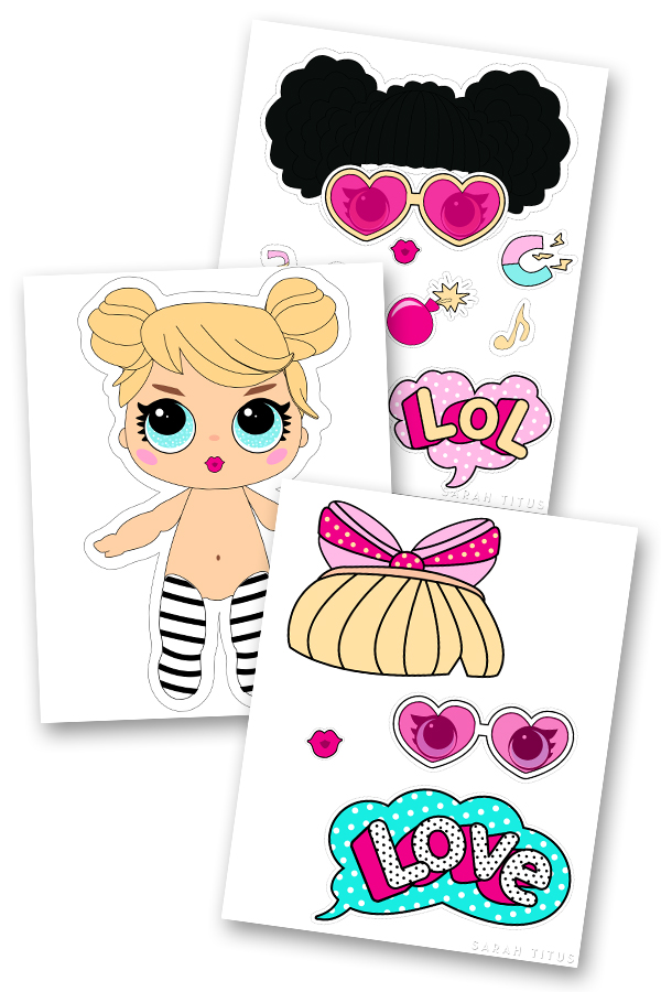 Cute Paper Dolls Printable Free For Kids