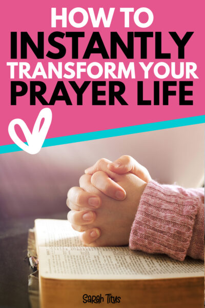 If you go to God in prayer only when you need something, you are horribly missing out! Here's how to instantly transform your prayer life for the better!