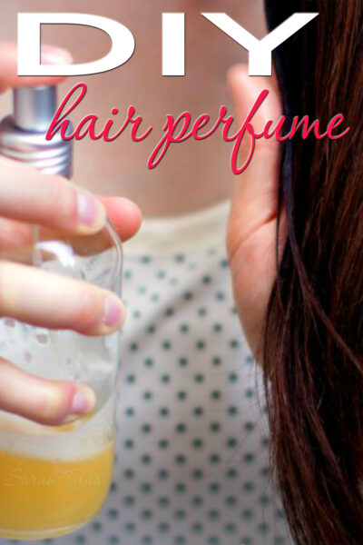 If you want your hair to smell pretty, here's the perfect DIY Hair Perfume recipe for you! It's super simple to make and softens your hair to boot!