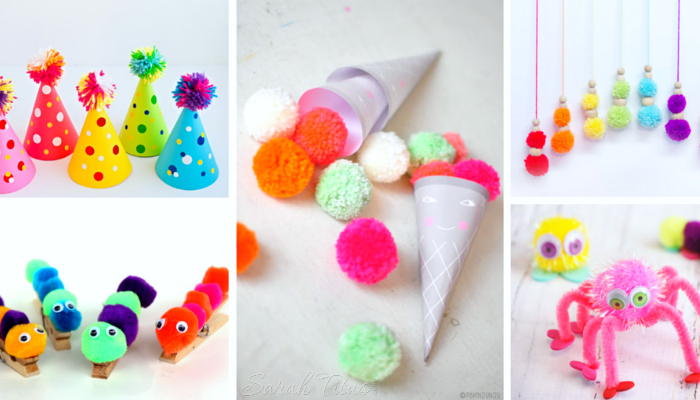 30+ Cutest Toddler Pom-Pom Crafts
