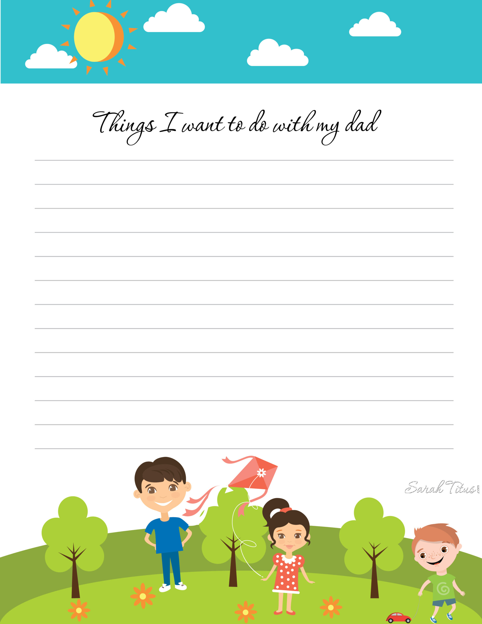 If you're looking for a special gift this Father's Day, you don't have to go out and spend a ton of money...all you need is a gift from the heart. This Father's Day Journal free printables set is perfect!