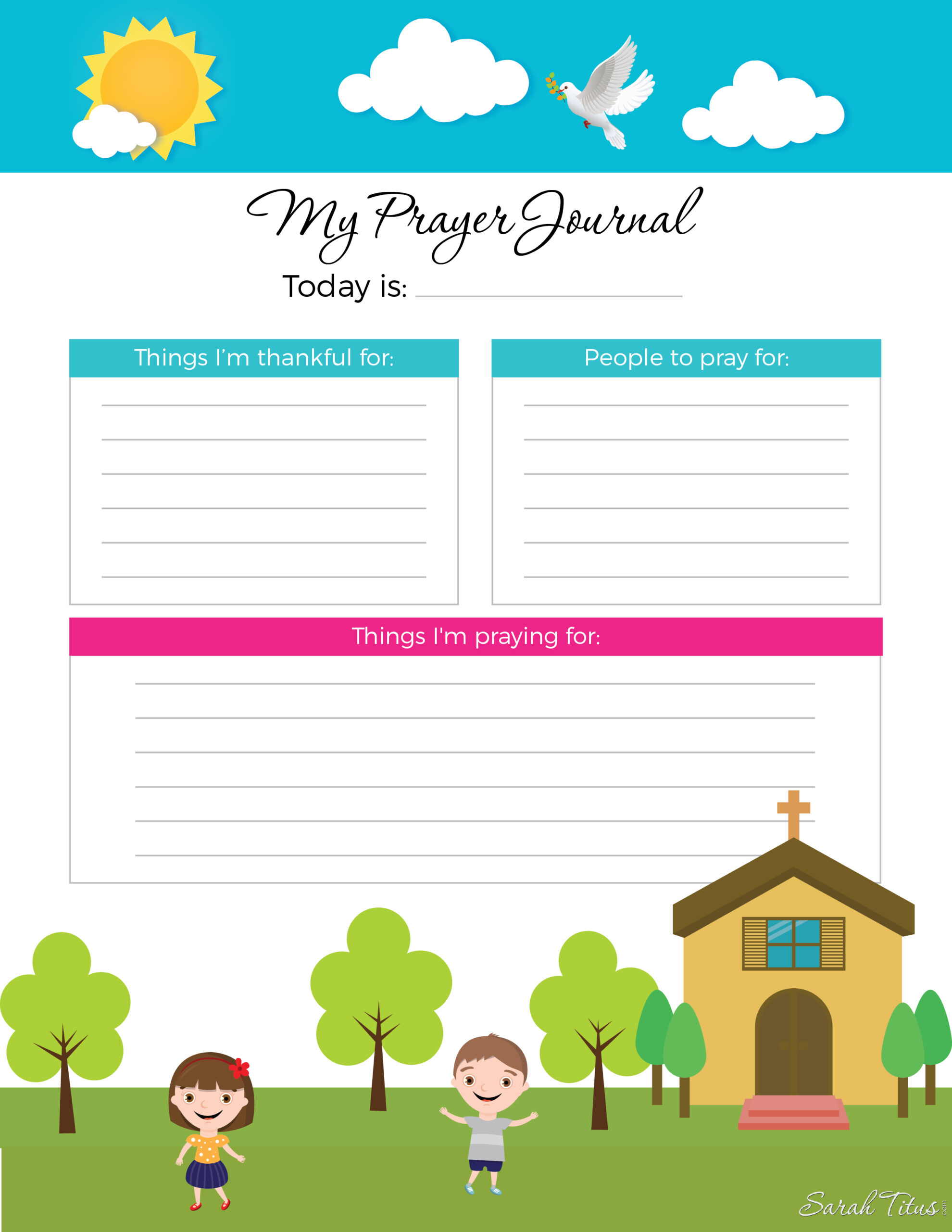 A rock-solid prayer life is one of the best gifts you can give your kids, but it can be difficult to get them there. Here's how to start a kid's prayer journal and get them excited about praying, plus some free printables to boot!