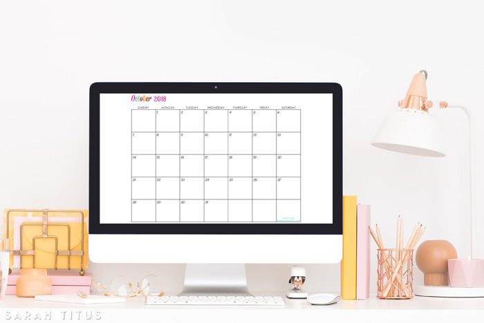 custom editable free printable 2018 calendars sarah titus printable menu calendar