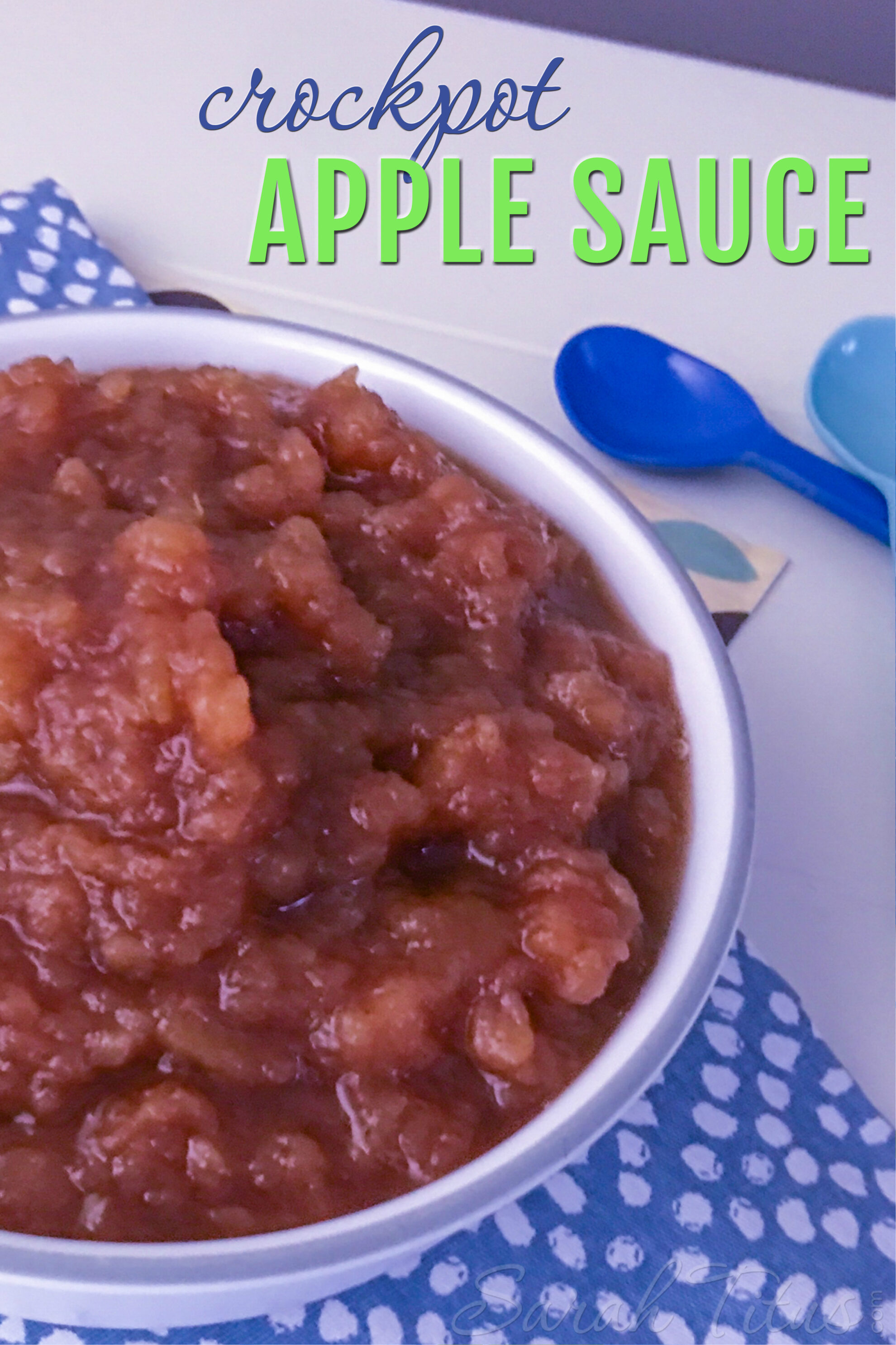 If you have never made crockpot applesauce before, you need to try this! It is so easy and delicious!