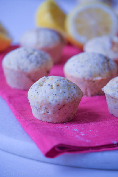 If you love lemon desserts, then these lemon poppy muffins are perfect for you! These make a great dessert or the perfect compliment to afternoon tea.