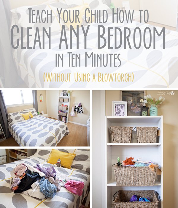 Do you struggle with getting your kid's to keep their rooms clean? Well, you don't have to anymore! And, I love the title of this article- you can put away your blowtorch now! :)