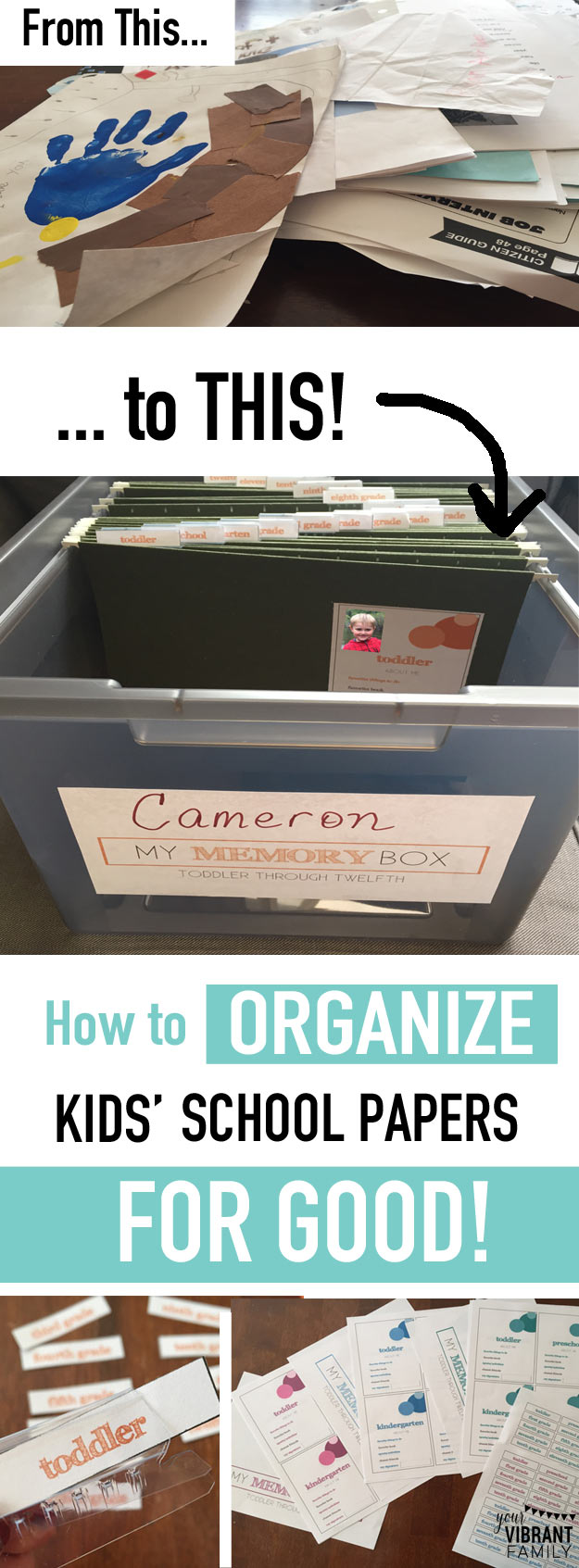 No matter if your child goes to public school, private school, or you homeschool, everyone is familiar with the paper cluttering schooling brings! 