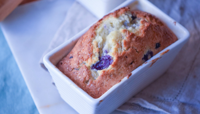 The sweetness of the blueberries with the slight tart of the lemon, these lemon blueberry loaves make for a very delicious and healthy snack!