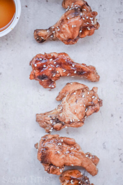 These Sticky Soy Chicken Wings are a fresh take on chicken- you will feel like you are eating Chinese takeout, but with a lot less fat and salt.