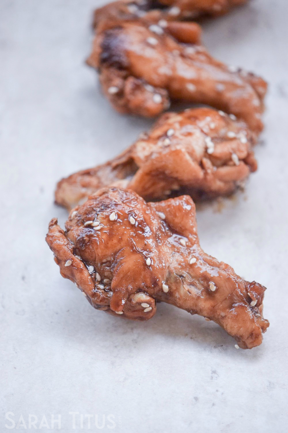These Sticky Soy Chicken Wings are a fresh take on chicken- you will feel like you are eating Chinese takeout, but with a lot less fat and salt.