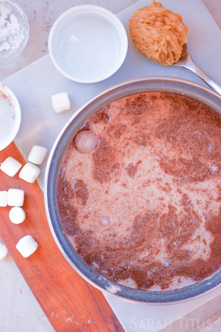 The Thickest Peanut Butter Hot Chocolate Sarah Titus