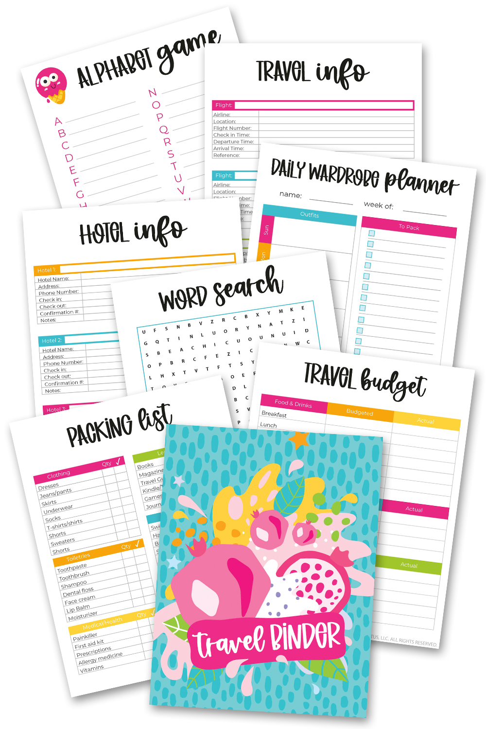Travel Binder Printables Sarah Titus Travel Binder Printables Sarah Titus
