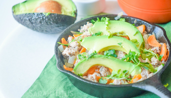 Forget Taco Tuesday! This Mexican Turkey Skillet is SO easy and delicious, it is sure to make it into your regular weeknight recipe rounds.
