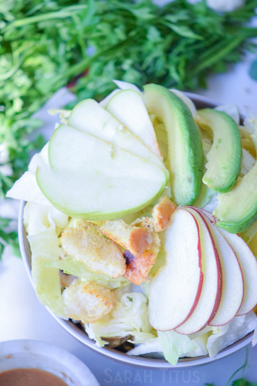 The crisp crunchy apples, smooth avocado, and tangy balsamic honey mustard dressing makes a delicious combination of flavors in this Balsamic Honey Mustard Salad. 